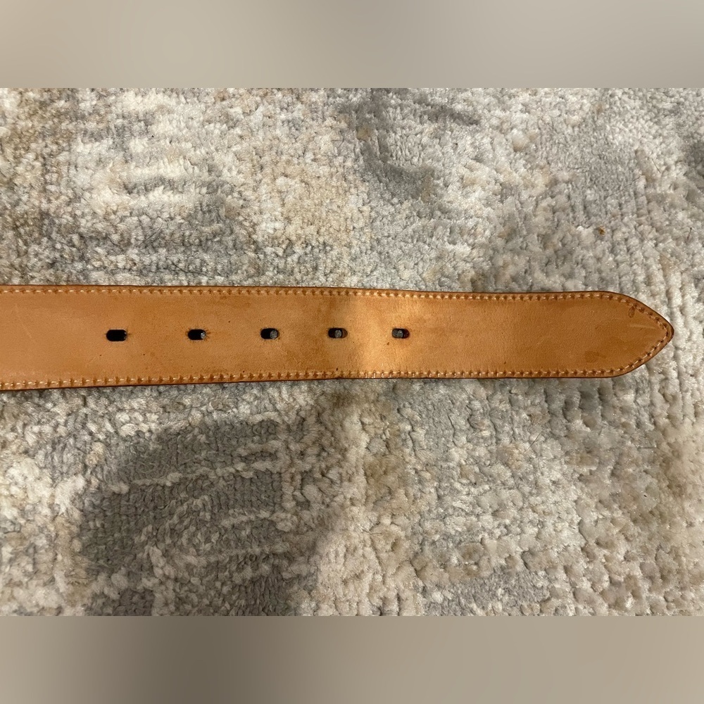 Banana Republic Brown Genuine Italian Leather Belt Size 30 Made in Italy Unisex - Picture 7 of 8